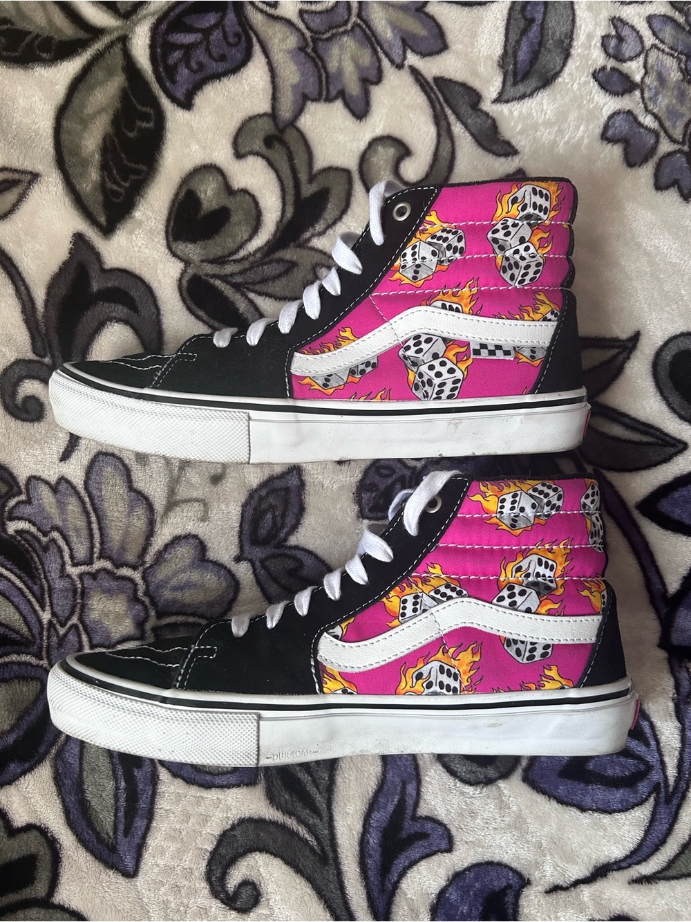 Vans Fuchsia Fedora Sk8-Hi Shoes